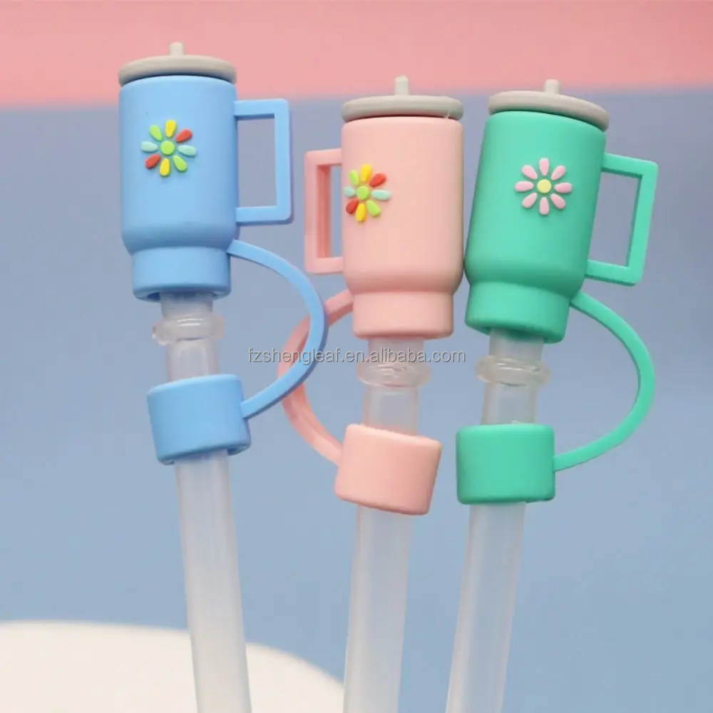 Custom Bulk 8-12mm 10mm Silicone Straw Tips Cover Topper Charm Nurses Cow Boy Hat Bow Reusable Drinking Sport Sneaker details