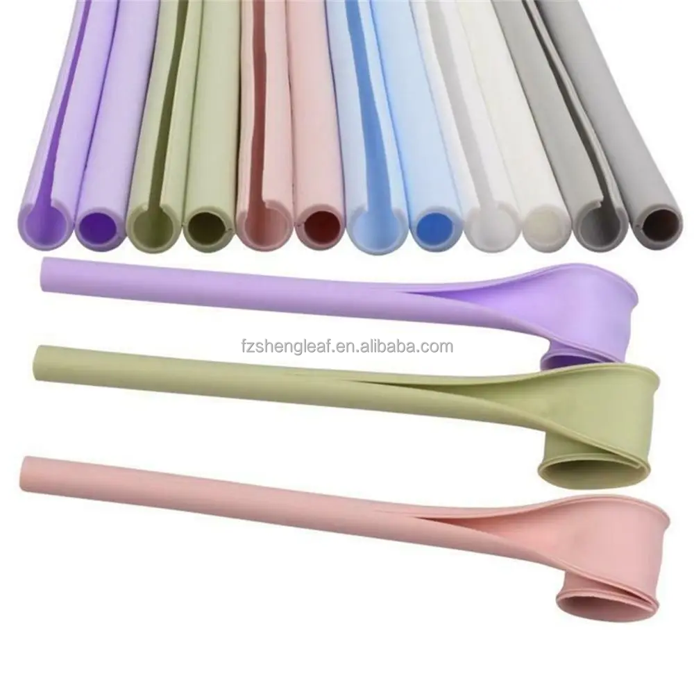 Party Kitchen Supplies Reusable Detachable Soft Drinking Openable Snap Straw BPA Free Silicone Straws manufacture