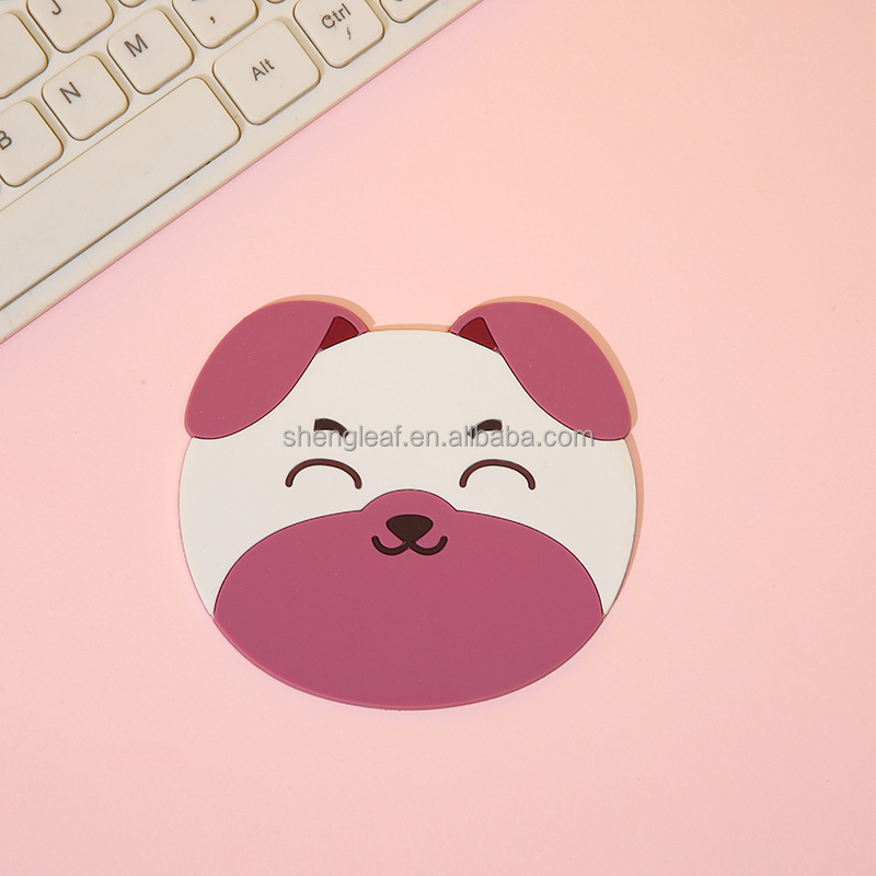 Funny Tea Pad Mug Holder Mat Coffee Table Placemats Heat-resistant Cup Custom Cute Silicone Rubber Eco-Friendly Minimalist details