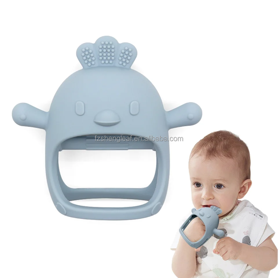 BPA-Free Custom Anti-Eating Baby Unisex Newborn Teether Gloves Food Grade Silicone Pacifier Kids Teething Care Soft Toy details