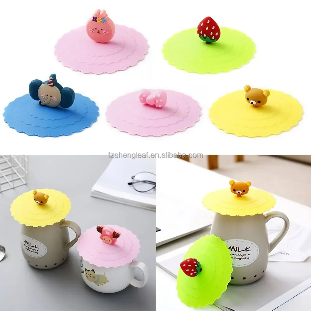New Arrival Reusable Anti Stretch Protection Silicone Cup Cover Lid for Club Party Drink manufacture