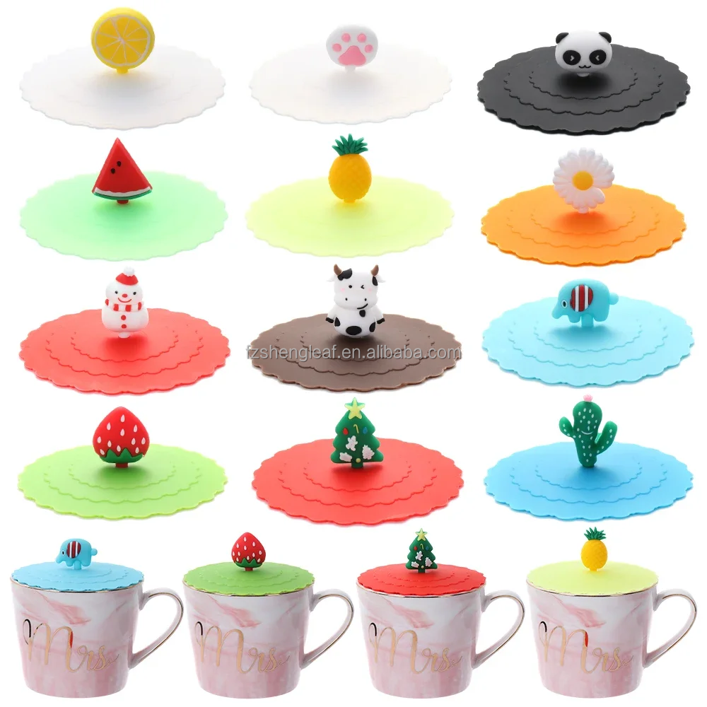 New Arrival Reusable Anti Stretch Protection Silicone Cup Cover Lid for Club Party Drink factory