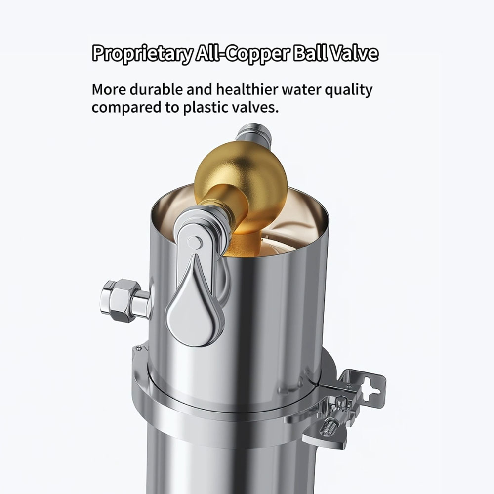 h high flow manual stainless steel 304 poe double backwash portable household self cleaning ultrafiltration-2