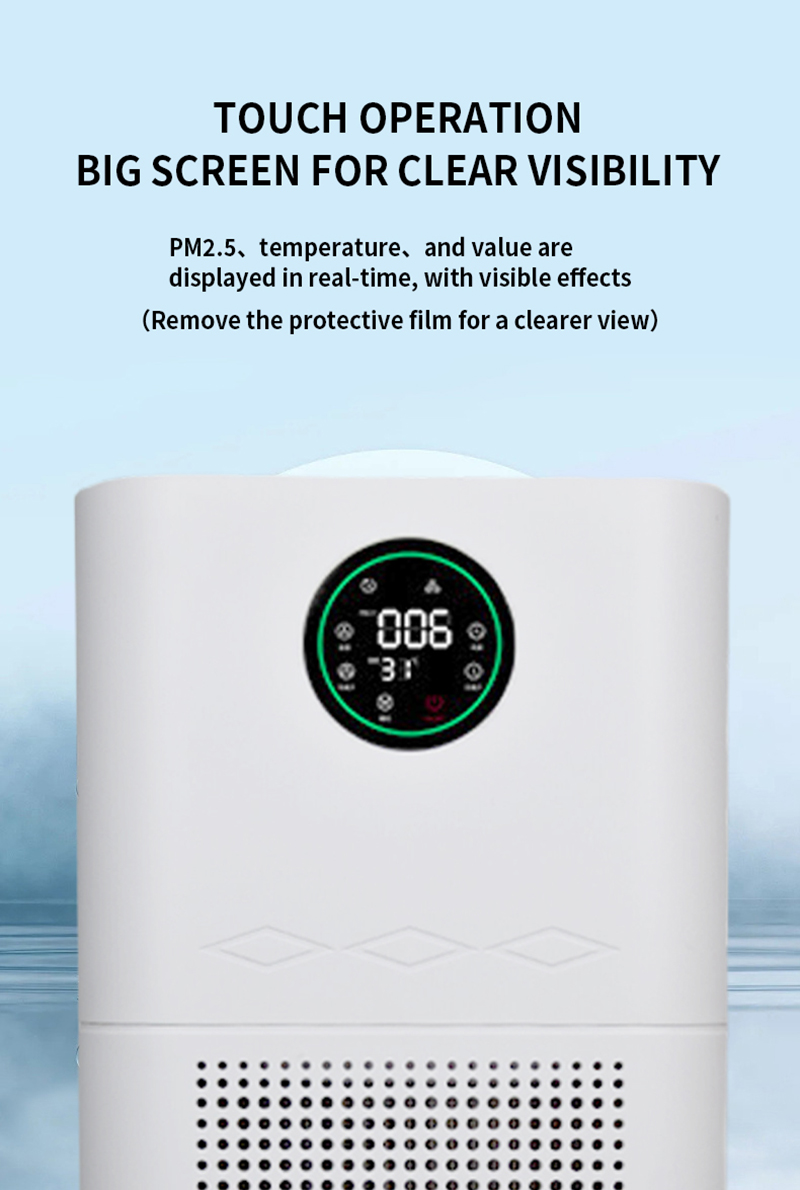 Ur-Health Electric Air Purifier Portable Household 2024 HEPA Filter for Large Rooms Negative Ion UVC UV Optional EU & US Plug supplier