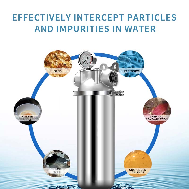 Industrial Outdoor Manual Water Treatment Appliance Stainless Steel Housing Water Prefilter Machine Equipment manufacture