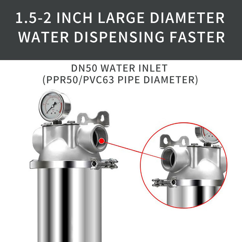 Industrial Outdoor Manual Water Treatment Appliance Stainless Steel Housing Water Prefilter Machine Equipment supplier