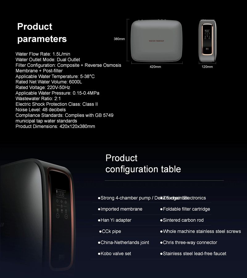 product ur health osmosis water filter system for home drinking 600gpd russia ro water purifier saudiarabia-6