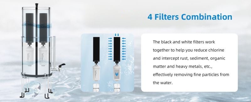 Ur-health Gravity Fed Water Filtration System Stainless Steel Water Filter supplier
