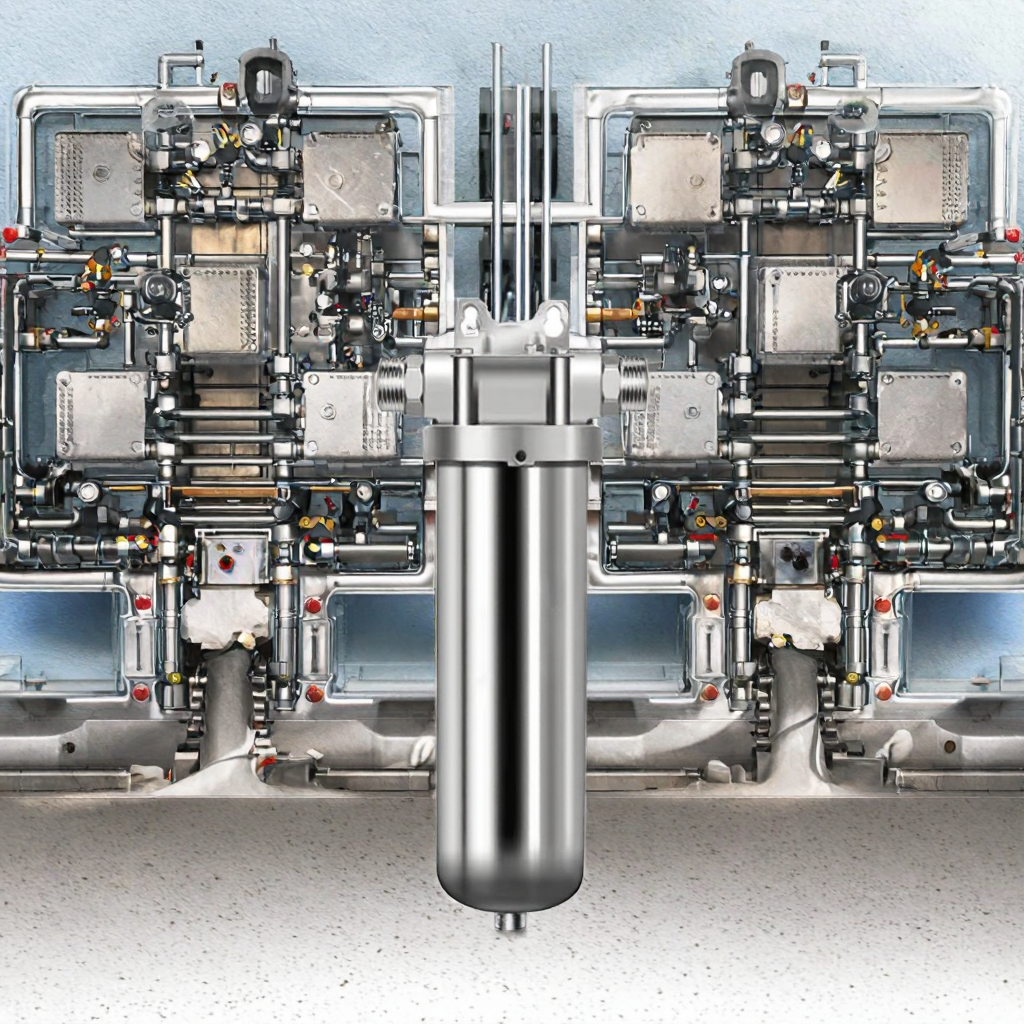 20-Inch Steel Mesh 40 Microns Stainless Steel 304 Manual Large Flow 8000L/H Prefilter Whole House Water Ultrafiltration Purifier factory