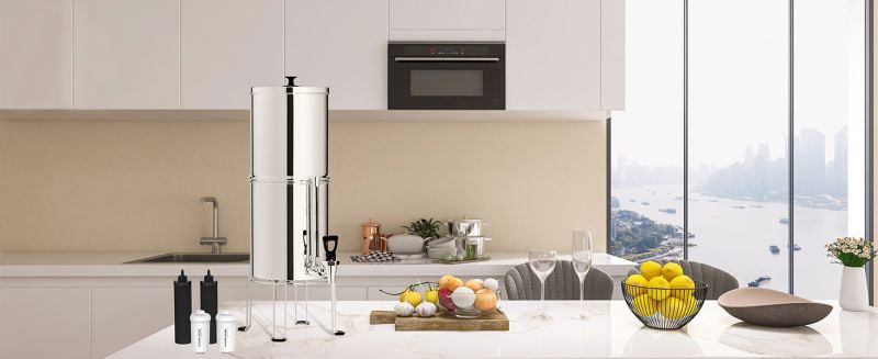 Ur-health Gravity Fed Water Filtration System Stainless Steel Water Filter manufacture