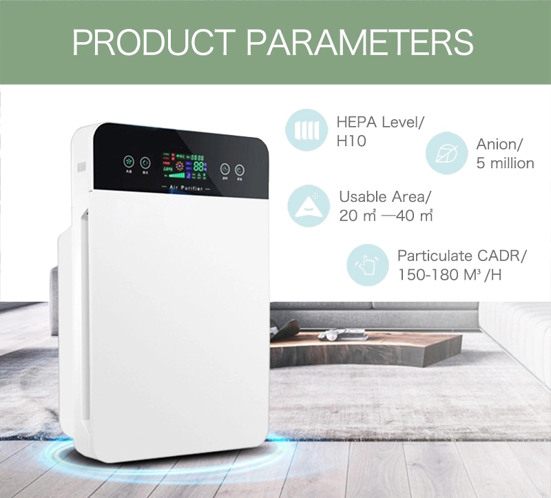 UV Air Purifier HEPA Filter OEM Anion Purifier Ozono Ionizer supplier