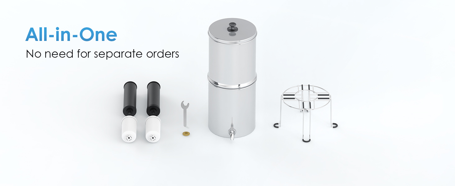Outdoor Hiking Camping Activated Carbon Water Filter Manual Powered Gravity Purification Outdoor Water Purification Bottles details