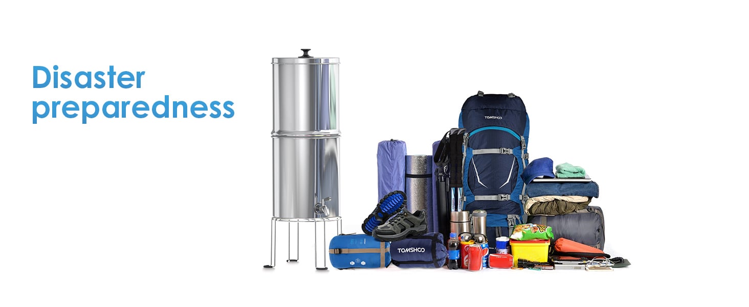 Outdoor Hiking Camping Activated Carbon Water Filter Manual Powered Gravity Purification Outdoor Water Purification Bottles details