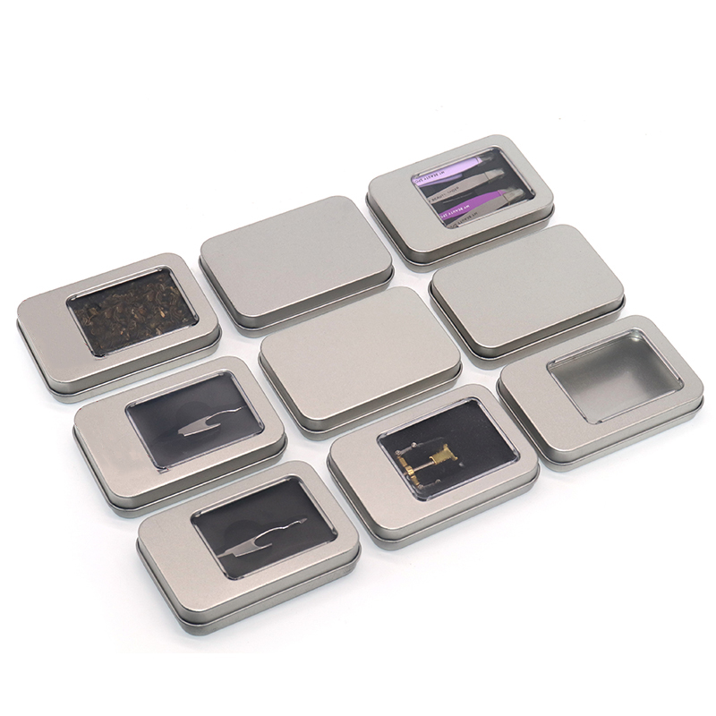 Rectangular Gold Tins With Pvc Clear Window Lids Metal Empty Tin Box for Wine Bottle Opener manufacture