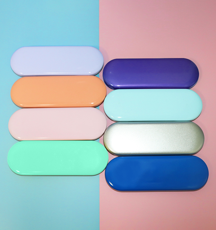 Wholesale Tinplate Hinge Tin Box Sign Storage Rectangle Metal Tin Box Packaging Custom Small Cosmetic Pencil Tin case Box details