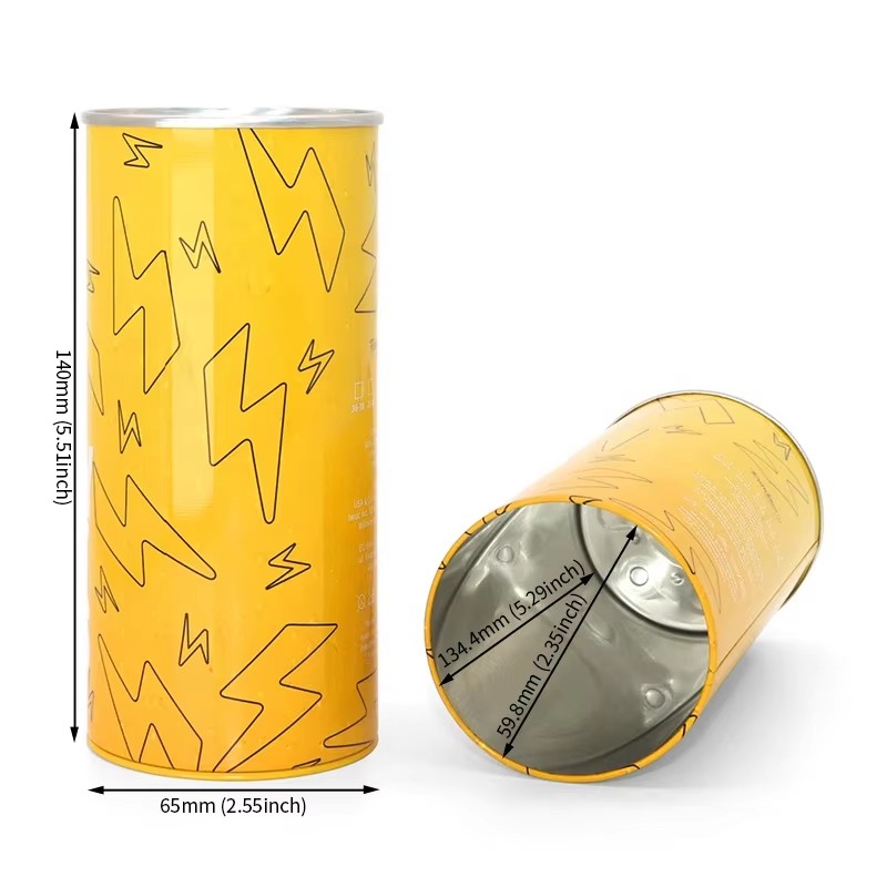 Empty Gift Underwear Sock Tinplate Cylinder Canister for Sports Towels Panties Custom Size Gift & Craft Packaging details