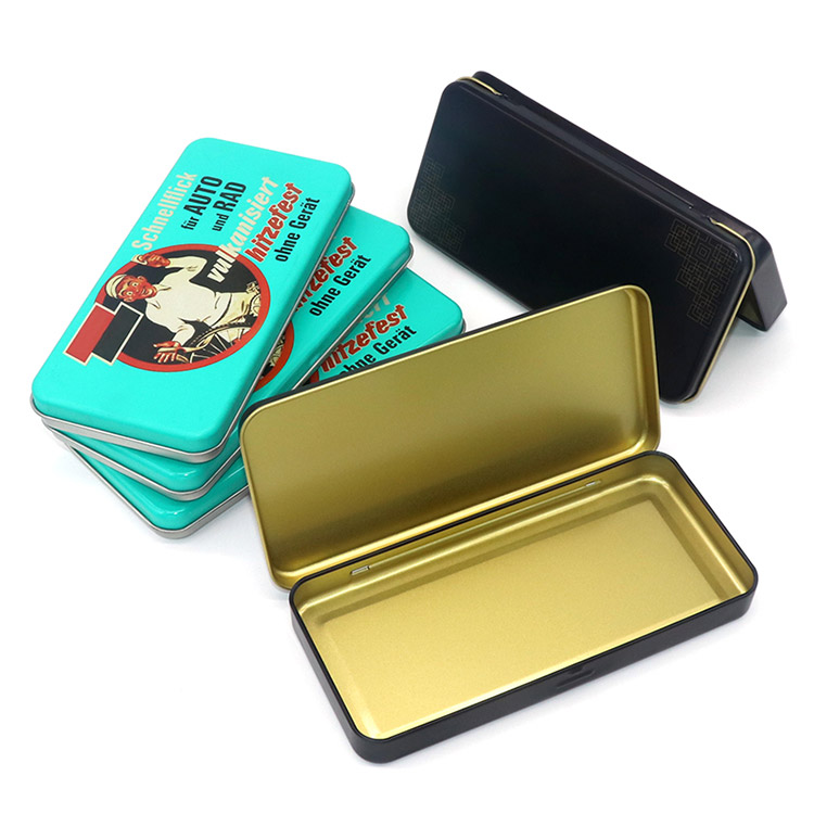Empty Metal Box Chocolate Gift Packaging Tube Container Can Tin Case Jar Metallic Cookie Tea Tin Candle Tins Box factory