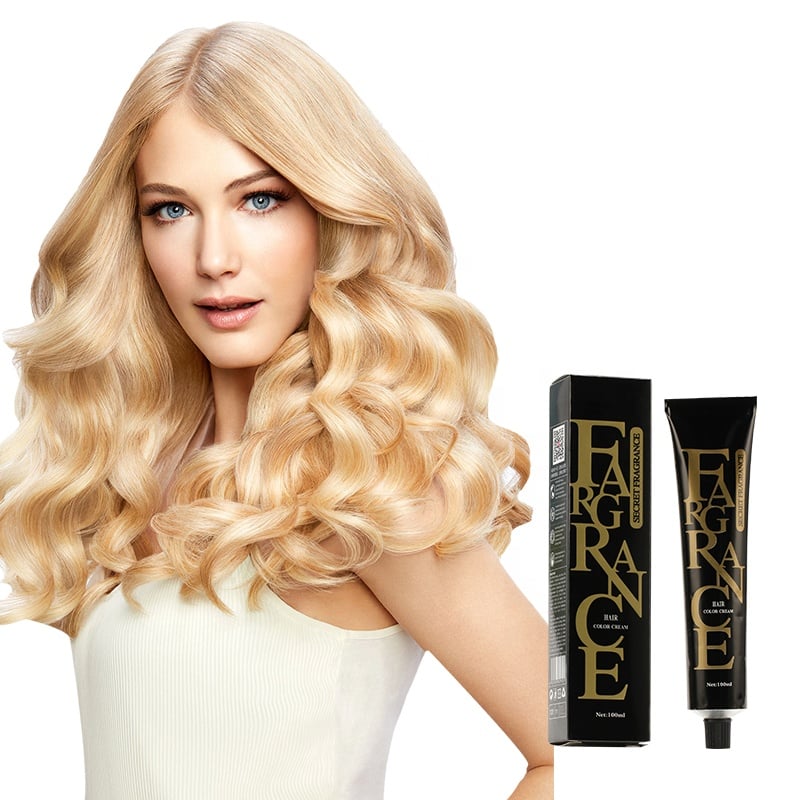 Guangzhou Factory Price Anti-allergy and Low Ammonia Hair Dye Color Cream Professional Cover Grey Hair Permanent Hair Color Cream details