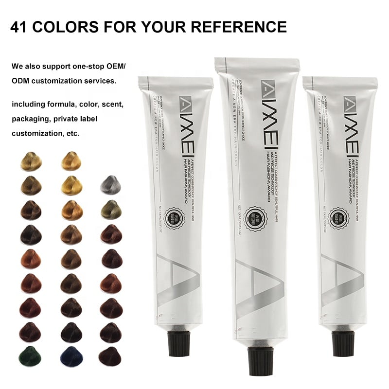 OEM Private Label AIMEI Professional Salon Low Ammonia Dark Blonde hair Dyeing Herbal Hair Dye Color Cream Permanent Coloring manufacture