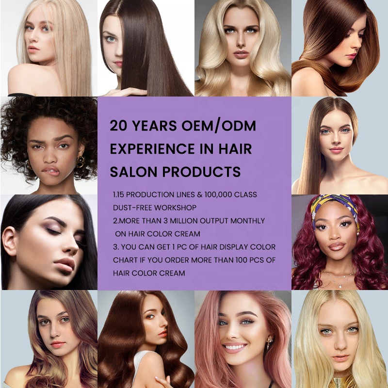 Wholesale Price Hot Selling Long Lasting Low Ammonia Fashion Sensibles Hair Dye Color Cream Professional Salon Use factory
