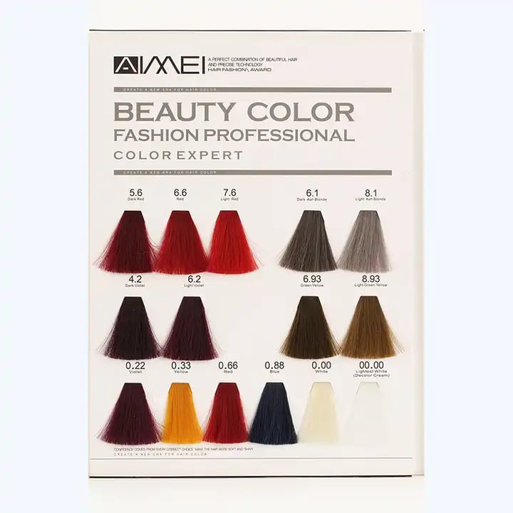 OEM Private Label AIMEI Professional Salon Low Ammonia Dark Blonde hair Dyeing Herbal Hair Dye Color Cream Permanent Coloring details