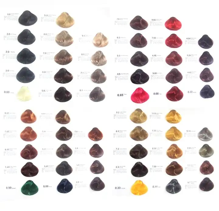 OEM Factory Black Cover Gray Color Low Ammonium Permanent Hair Dyes Hair Colour Dye Cream Hair Dye for professional salon factory