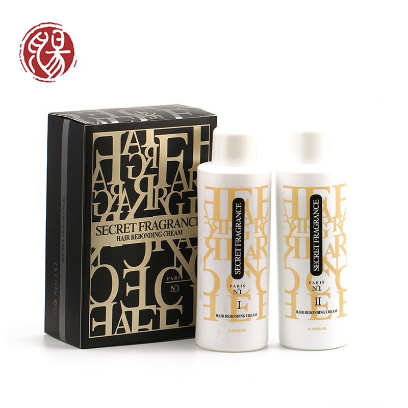 Wholesale 1000ml *2 Guangzhou Factory brazilian Keratin Rebonding Cream Permanent Hair Straightening cream details