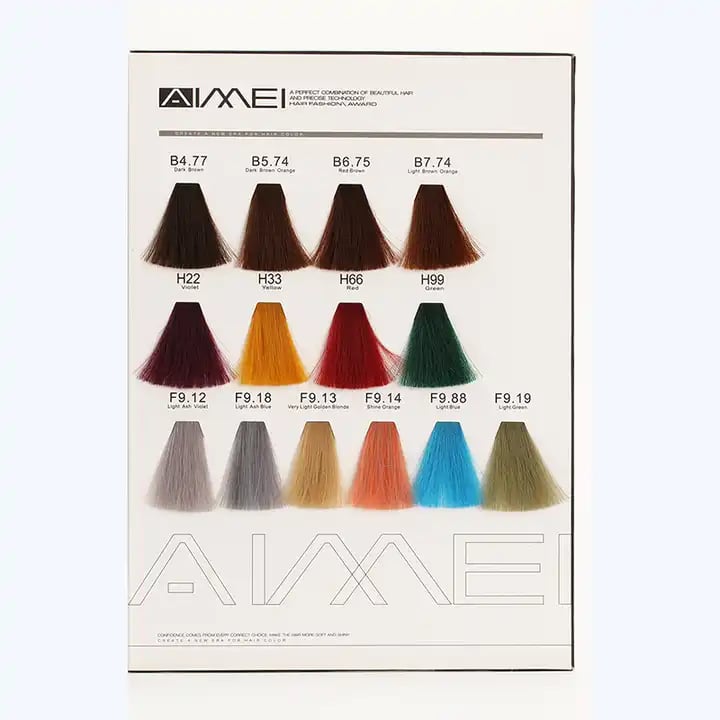 OEM Private Label AIMEI Professional Salon Low Ammonia Dark Blonde hair Dyeing Herbal Hair Dye Color Cream Permanent Coloring details