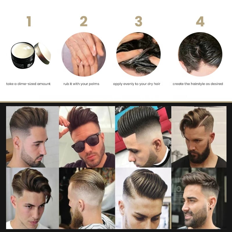 OEM/ODM Private Label Organic Hair Styling Product Alcohol-Free Hair Clay Strong Hold for Men manufacture