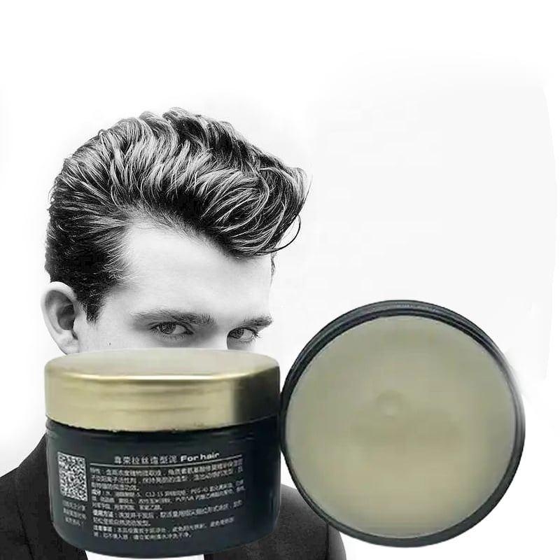 Private Label Factory Wholesale Fashion Styling Strong Hold Edge Control Gel Pomade Matte Hair Wax Clay for Men details