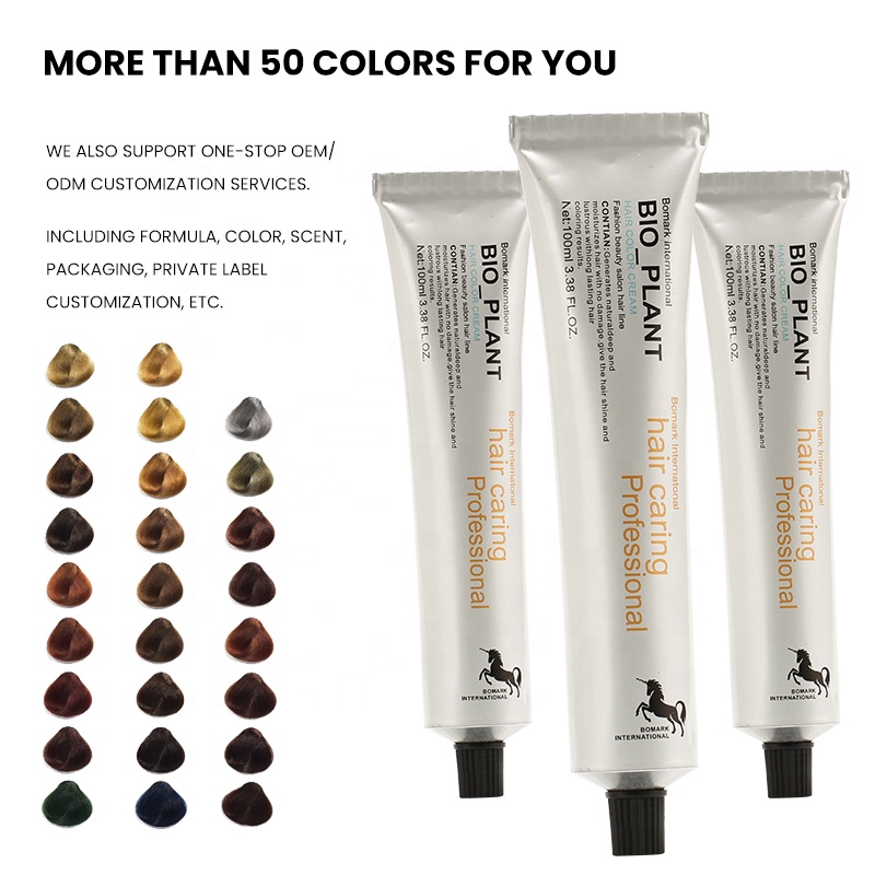 Factory OEM Green Hair Color Cream Dye for Professional Salon Low Ammonia Colorful Semi Permanent for Hair Dye Color Cream manufacture