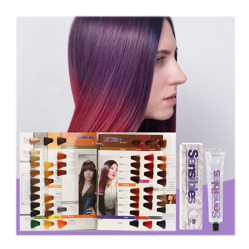 Wholesale Price OEM Private Label Low Ammonia Fashion Permanent Hair Color Cream Professional Salon Use details