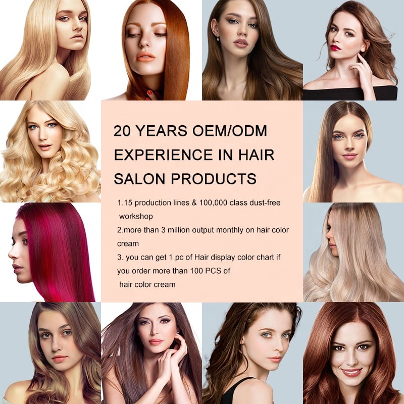 Factory OEM Ammonia Free Dark Green Hair Dye Color Cream 100% Grey Coverage For Professional Salon Permanent Coloring Dyeing supplier