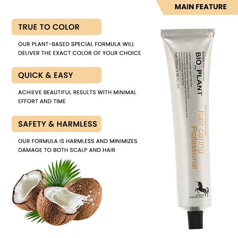 Factory OEM Green Hair Color Cream Dye for Professional Salon Low Ammonia Colorful Semi Permanent for Hair Dye Color Cream supplier