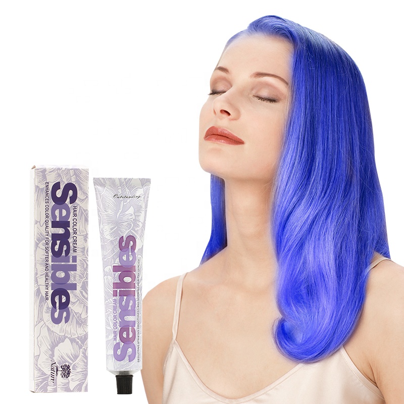Factory Price OEM Private Label Fashion Color Low Ammonia Permanent Hair Dye Color Cream Professional Salon Use details