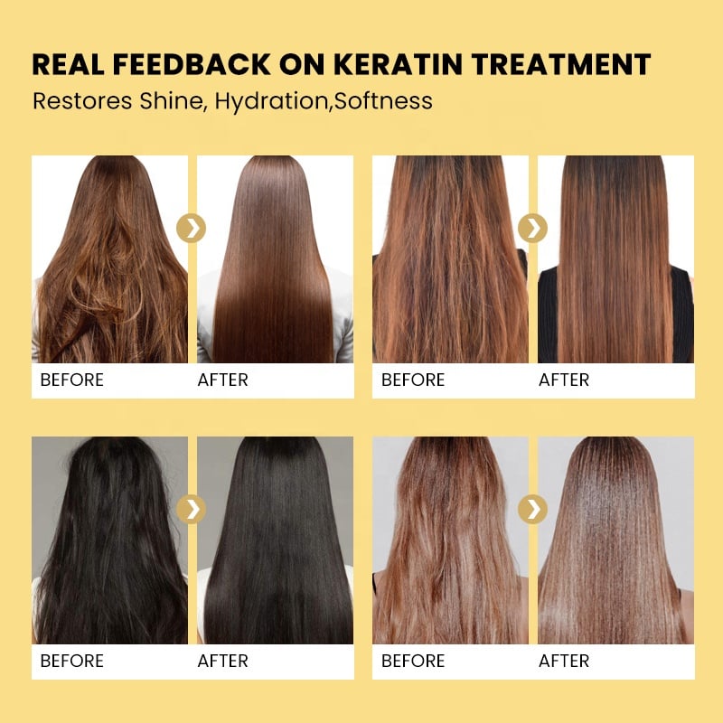 Professional Brazilian Keratin Treatment Collagen Protein Smoothing Straightening Permanent Dry Damaged Hair Rebonding Cream factory