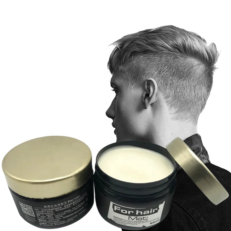 Guangzhou Manufacturer Supply Natural Plant Essence Fashion Strong Lasting Shape Organic Hair Wax For Men Wax For Hair Style factory