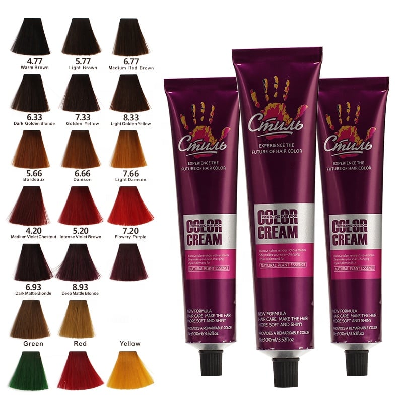 OEM ODM Wholesale CMULB Hot Sale Coloring Products Hair Dye Chic Red Wine Hair Color Cream Black For African Hair Dyeing Cream supplier