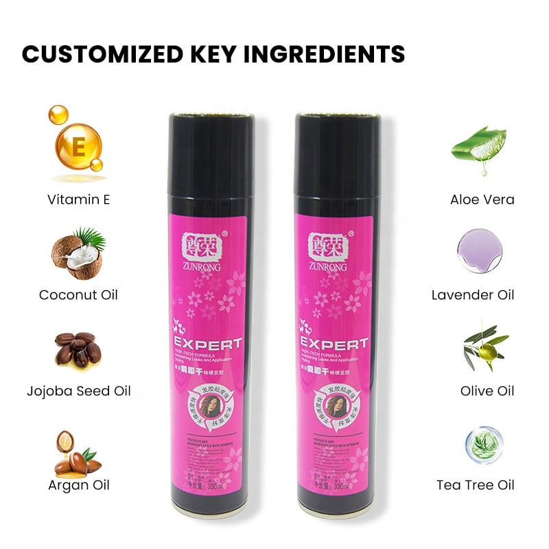 OEM Private Label Hot Selling High Quality Hair Perfume Styling Spray Strong Hold For Men manufacture