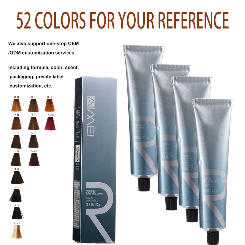 Wholesale Hair Salon Products Low Ammonia Charming Light Blonde Colour Permanent Hair Dye Cream Organic Hair Color Private Label manufacture