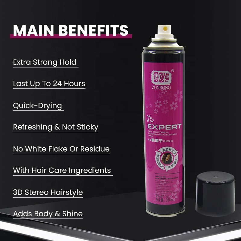 OEM Private Label Hot Selling High Quality Hair Perfume Styling Spray Strong Hold For Men details