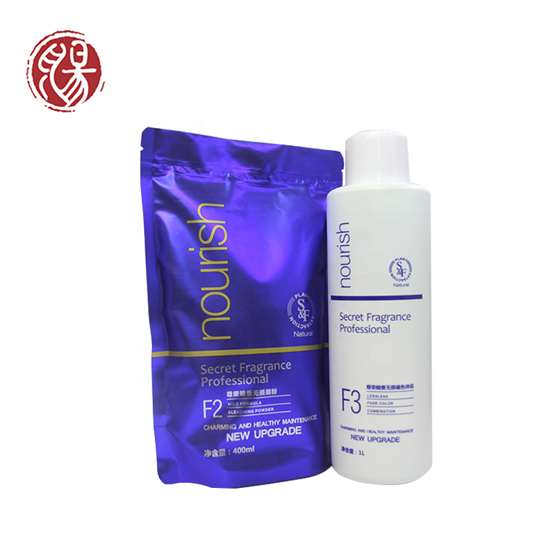 S&F Professional Salon Use Guangzhou Factory Price Ammonia Free Bleaching Powder and Peroxide Cream Hair Bleaching factory