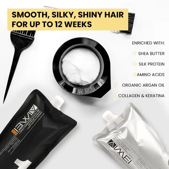 Professional Brazilian Keratin Treatment Collagen Protein Smoothing Straightening Permanent Dry Damaged Hair Rebonding Cream supplier