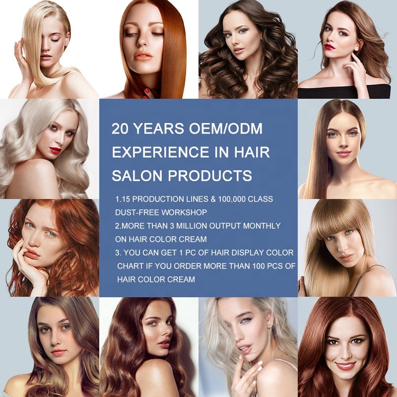 Wholesale Hair Salon Products Low Ammonia Charming Light Blonde Colour Permanent Hair Dye Cream Organic Hair Color Private Label manufacture