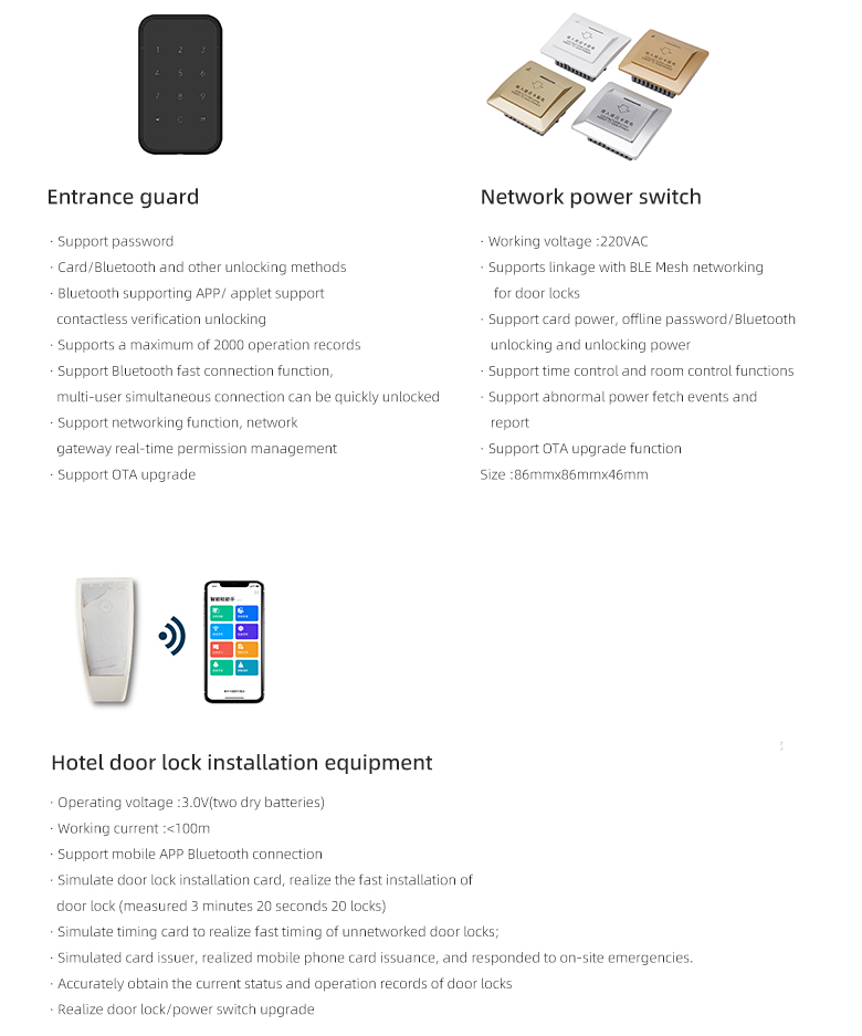 A2 3D Face door lock Apartment shared office smart door lock details