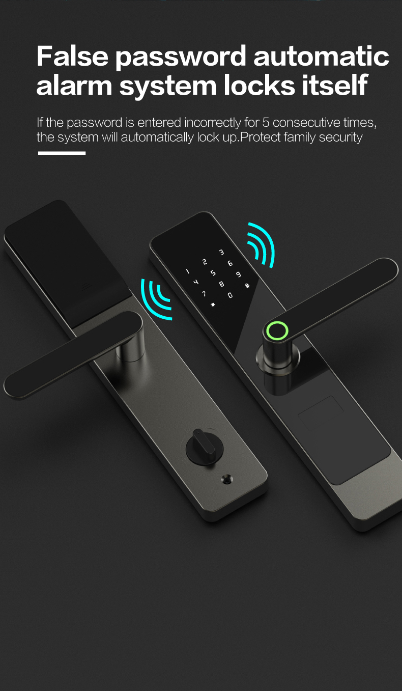 A1 Tuya smartlock wifi zigbee Networking smart lockAP Popen lock manufacture