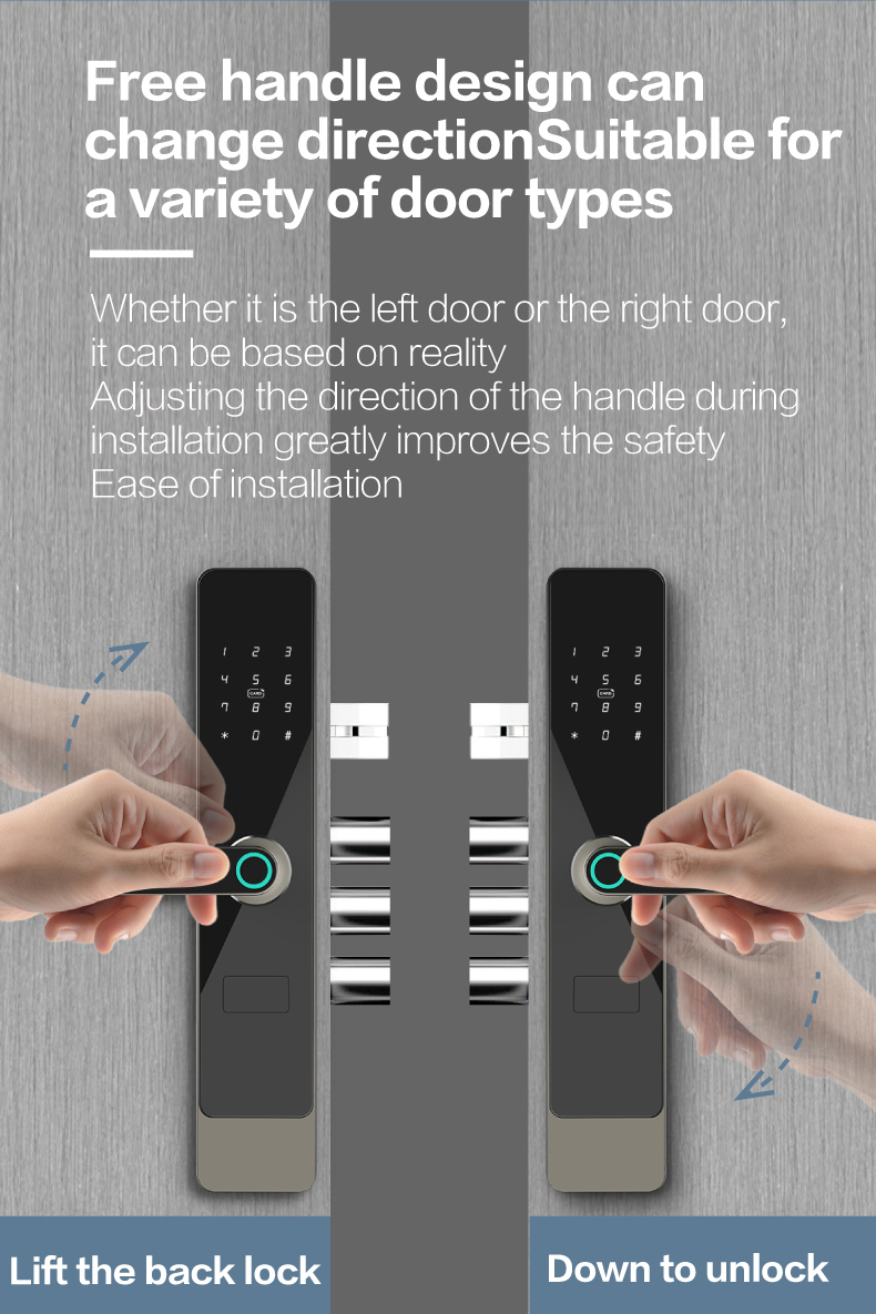 A1 Tuya smartlock wifi zigbee Networking smart lockAP Popen lock supplier