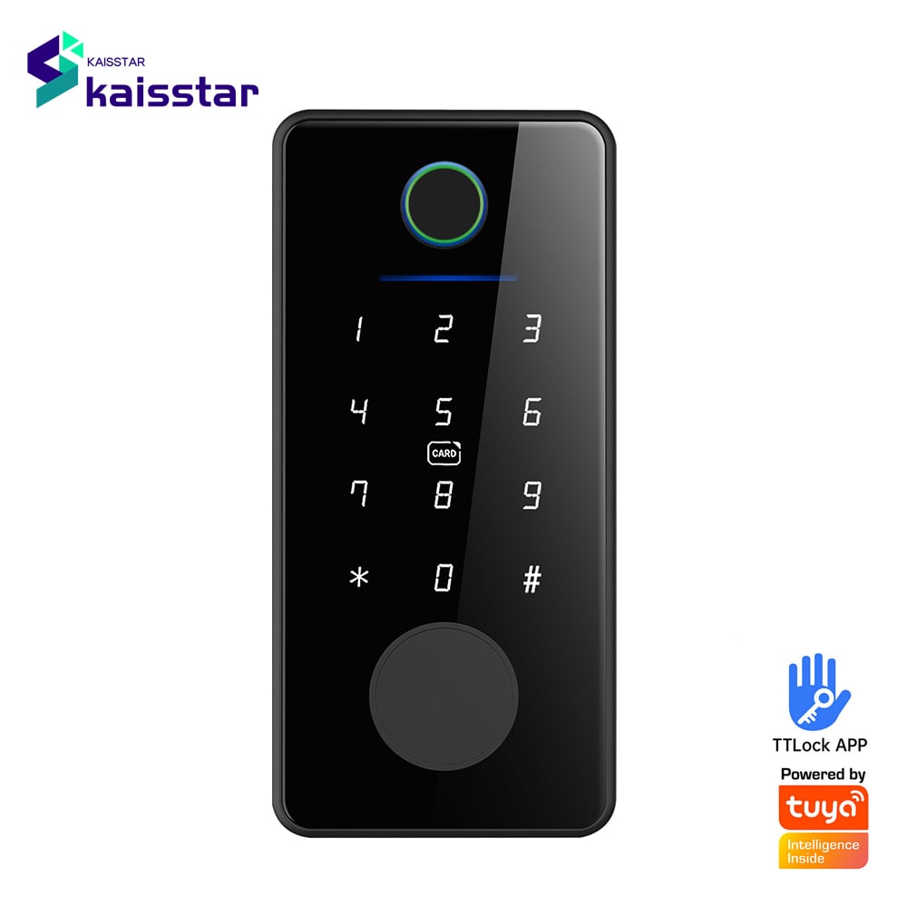 FF01 SMART Tuya Smart Lock Phone APP Control Fingerprint Electronic Remote Code Hotel Apartment Home Smart Door Lock Keybox