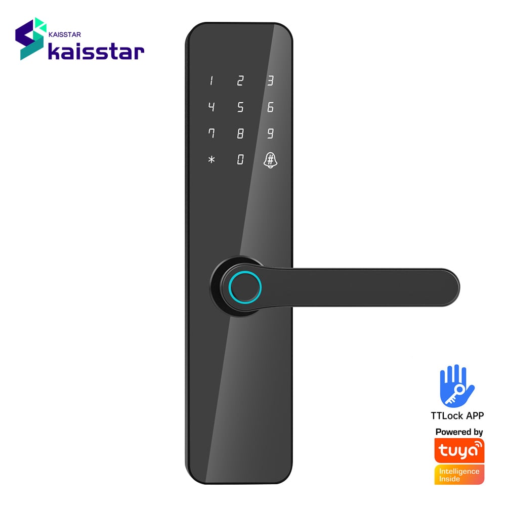 F7 Wooden door smart lock fingerprint lock electronic code lock