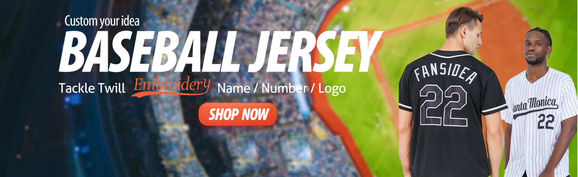 American Stitched Blank White 2 Sided Custom logo Embroidery Button Down Custom Sublimation Cheer Baseball Jersey Custom supplier
